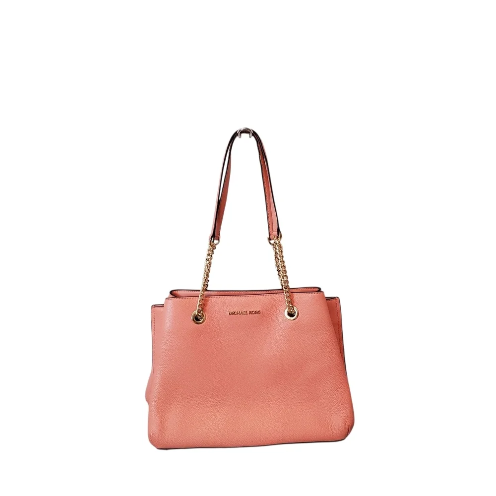 Michael Kors Coral Leather Tote Bag